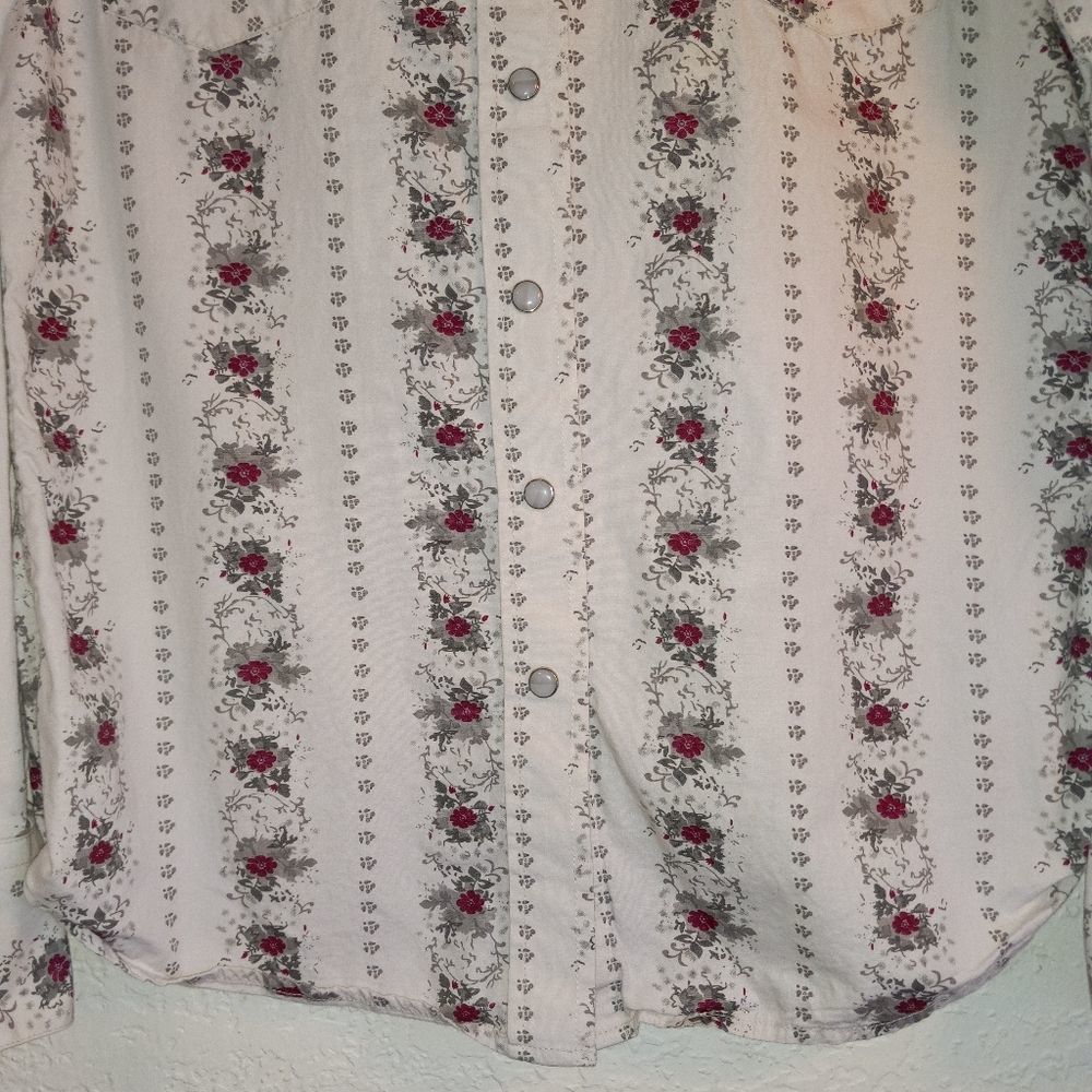 WALLS RANCH WEAR PEARL SNAP BUTTON DOWN LONG SLEEVE SHIRT - Picture 3 of 8